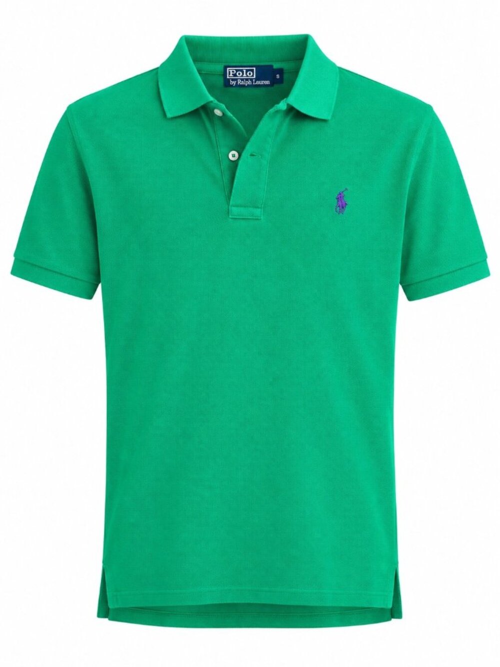 Polo Ralph Lauren Mens Green Cotton Polo Shirt S Embroidered Logo